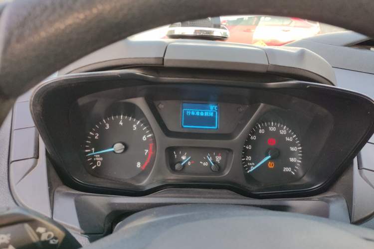 Used Ford Transit 2020 2.0T Gasoline Multi-Function Commercial Vehicle Mid-Drive Low-Roof Design with Dual Rear Doors Meeting China VI Emission Standards Instrument Cluster