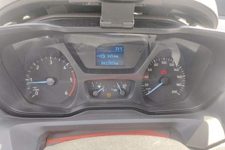 Used Ford Transit 2020 2.0T Diesel Multi-Function Commercial Vehicle Mid-Chassis Low-Roof Design with Dual Rear Doors Emission Standard China V Instrument Cluster