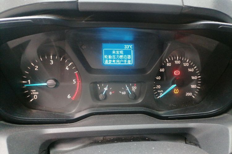Used Ford Transit 2020 2.0T Diesel Multi-Function Commercial Vehicle Mid-Chassis Low-Roof Design with Dual Rear Doors Meeting China VI Emission Standards Instrument Cluster
