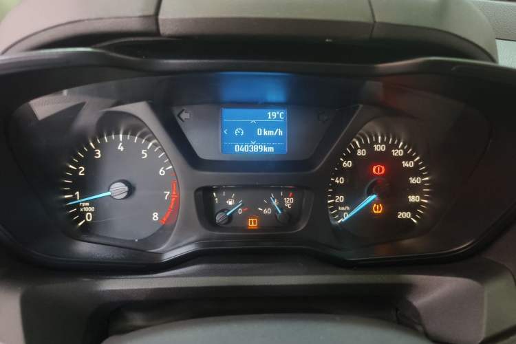 Used Ford Transit 2020 2.0T Gasoline Multi-Function Commercial Vehicle Mid-Drive Low-Roof Design with Dual Rear Doors Meeting China VI Emission Standards Instrument Cluster