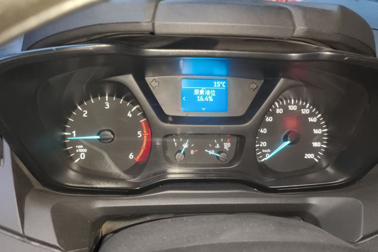 Used Ford Transit 2020 2.0T Diesel Multi-Function Commercial Vehicle Mid-Chassis Low-Roof Design with Dual Rear Doors Meeting China VI Emission Standards Instrument Cluster