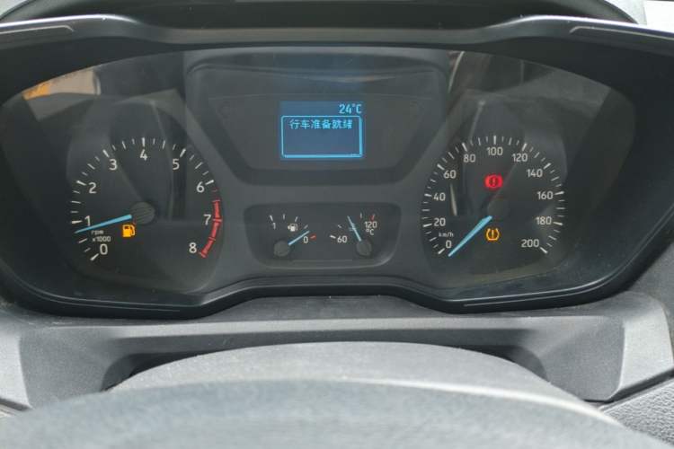 Used Ford Transit 2020 2.0T Gasoline Multi-Function Commercial Vehicle Mid-Drive Low-Roof Design with Dual Rear Doors Meeting China VI Emission Standards Instrument Cluster
