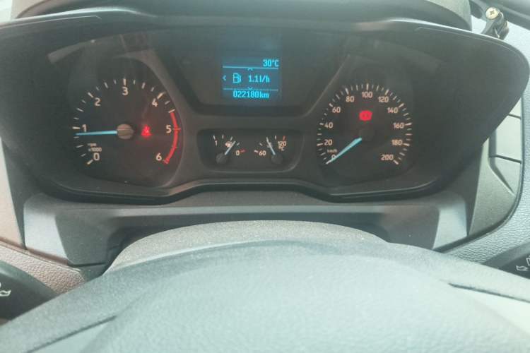 Used Ford Transit 2020 2.0T Diesel Multi-Function Commercial Vehicle Mid-Chassis Low-Roof Design with Dual Rear Doors Meeting China VI Emission Standards Instrument Cluster