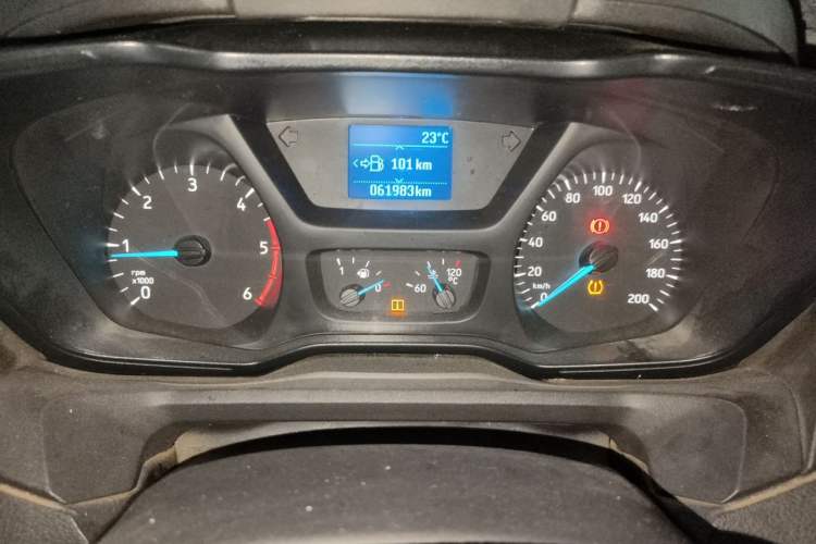 Used Ford Transit 2020 2.0T Diesel Multi-Function Commercial Vehicle Mid-Chassis Low-Roof Design with Dual Rear Doors Meeting China VI Emission Standards Instrument Cluster