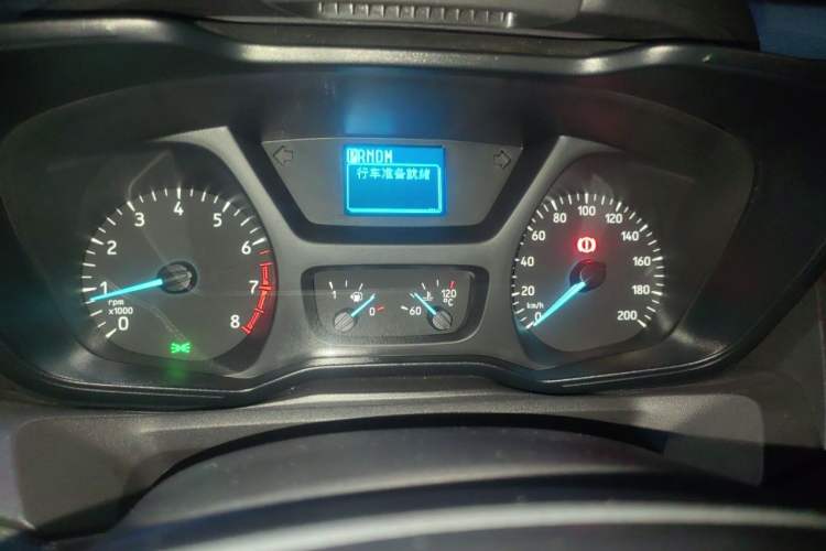 Used Ford Transit 2020 2.0T Gasoline Automatic Multi-Function Commercial Vehicle Mid-Drive Low-Roof Lift-Up Tailgate China VI Standard Instrument Cluster