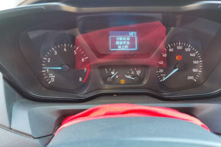 Used Ford Transit 2020 2.0T Gasoline Commercial & Travel Version Mid-Drive Mid-Roof 10–12 Seats China VI Standard Instrument Cluster