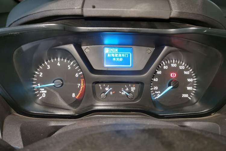 Used Ford Transit 2020 2.0T Gasoline Automatic Multi-Function Commercial Vehicle Mid-axle Low-roof Design with Dual Rear Doors Meeting China VI Emission Standards Instrument Cluster