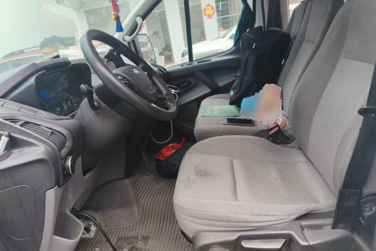 Used Ford Transit 2020 2.0T Diesel Multi-Function Commercial Vehicle Mid-Chassis Low-Roof Design with Dual Rear Doors Meeting China VI Emission Standards Left Front Seat