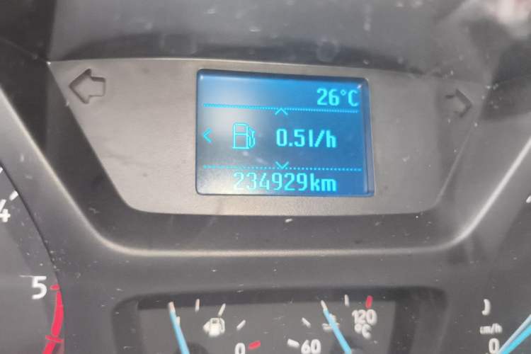 Used Ford Transit 2020 2.0T Diesel Multi-Function Commercial Vehicle Mid-Chassis Low-Roof Design with Dual Rear Doors Meeting China VI Emission Standards Odometer Close Up
