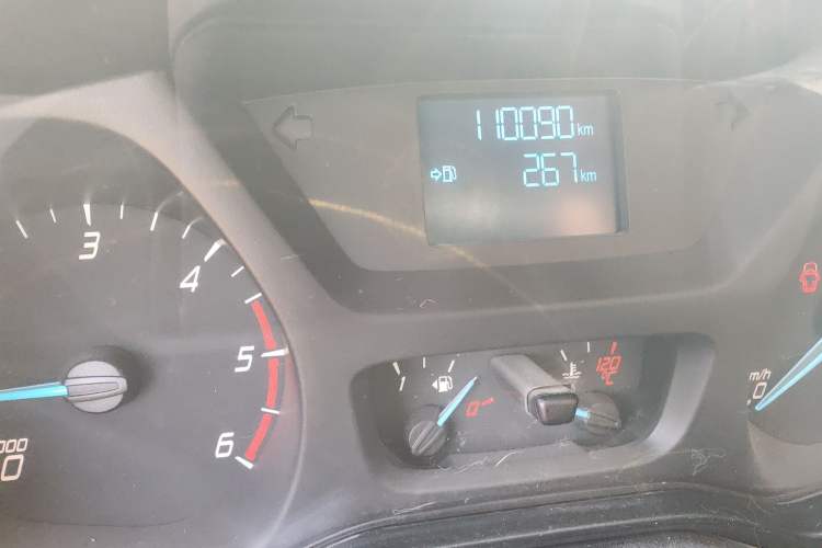 Used Ford Transit 2020 2.0T Diesel Multi-Function Commercial Vehicle Mid-Chassis Low-Roof Design with Dual Rear Doors Emission Standard China V Odometer Close Up