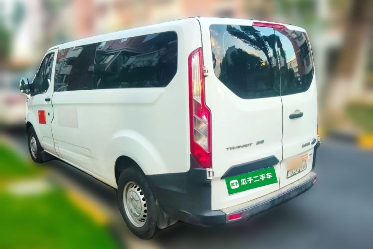 Used Ford Transit 2020 2.0T Diesel Multi-Function Commercial Vehicle Mid-Chassis Low-Roof Design with Dual Rear Doors Meeting China VI Emission Standards Rear Left 45 Deg