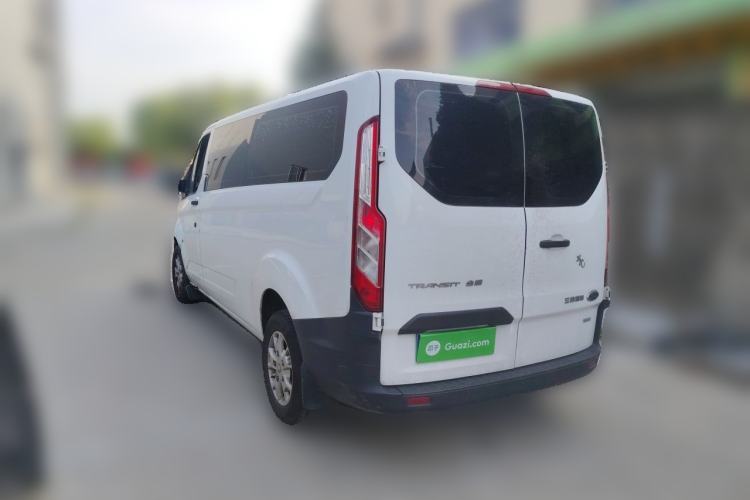 Used Ford Transit 2020 2.0T Gasoline Automatic Multi-Function Commercial Vehicle Mid-axle Low-roof Design with Dual Rear Doors Meeting China VI Emission Standards Rear Left 45 Deg