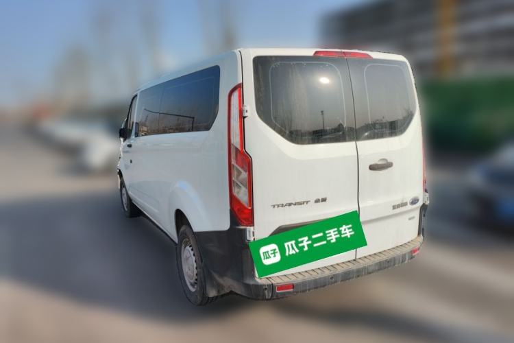 Used Ford Transit 2020 2.0T Gasoline Multi-Function Commercial Vehicle Mid-Drive Low-Roof Design with Dual Rear Doors Meeting China VI Emission Standards Rear Left 45 Deg