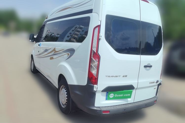 Used Ford Transit 2020 2.0T Diesel Multi-Function Commercial Vehicle Mid-Chassis Low-Roof Design with Dual Rear Doors Meeting China VI Emission Standards Rear Left 45 Deg
