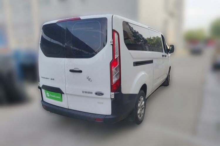 Used Ford Transit 2020 2.0T Gasoline Automatic Multi-Function Commercial Vehicle Mid-axle Low-roof Design with Dual Rear Doors Meeting China VI Emission Standards Rear Right 45 Deg