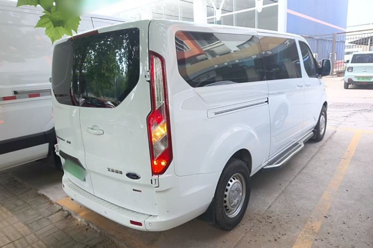 Used Ford Transit 2020 2.0T Diesel Multi-Function Commercial Vehicle Mid-Chassis Low-Roof Design with Dual Rear Doors Meeting China VI Emission Standards Rear Right 45 Deg