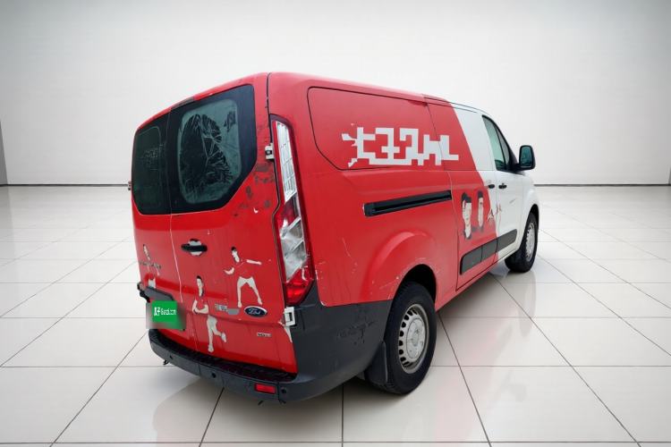 Used Ford Transit 2020 2.0T Diesel Multi-Function Commercial Vehicle Mid-Chassis Low-Roof Design with Dual Rear Doors Meeting China VI Emission Standards Rear Right 45 Deg