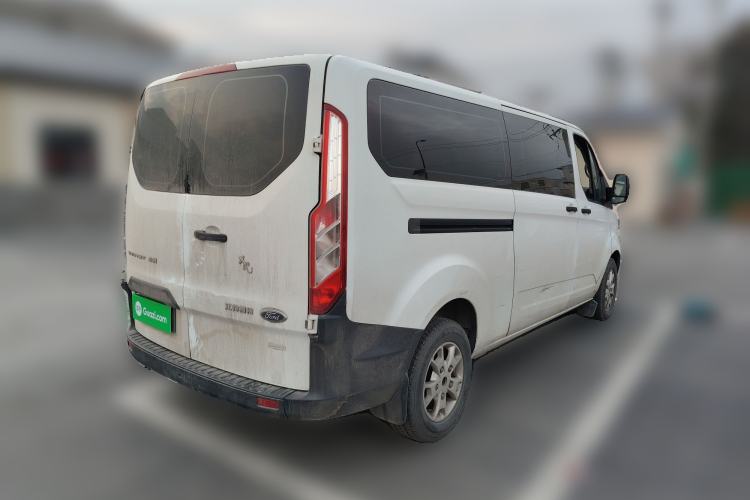 Used Ford Transit 2020 2.0T Gasoline Automatic Multi-Function Commercial Vehicle Mid-axle Low-roof Design with Dual Rear Doors Meeting China VI Emission Standards Rear Right 45 Deg