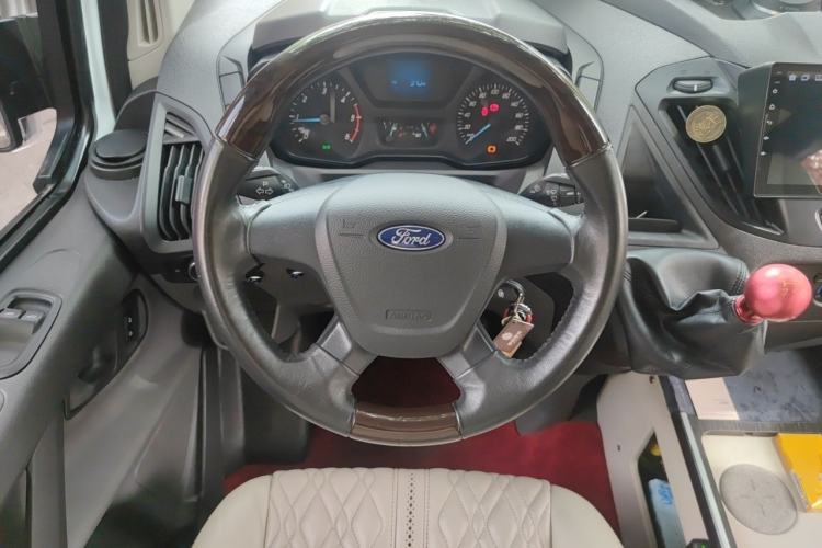 Used Ford Transit 2020 2.0T Diesel Multi-Function Commercial Vehicle Mid-Chassis Low-Roof Design with Dual Rear Doors Emission Standard China V Steering Wheel