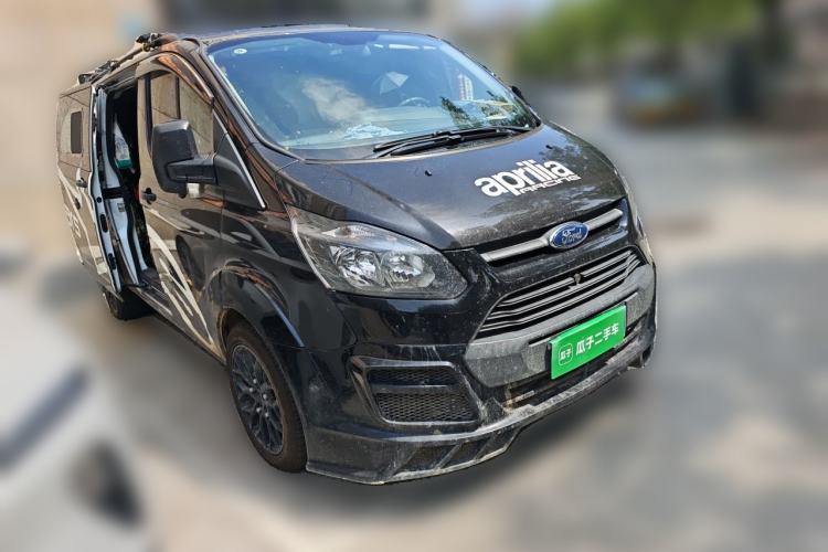 Used Ford Transit 2022 2.0T Gasoline Automatic Multi-Function Commercial Vehicle Mid-axle Low-Roof Design with Dual Rear Doors Meeting China VI Emission Standards Front Right 45 Deg