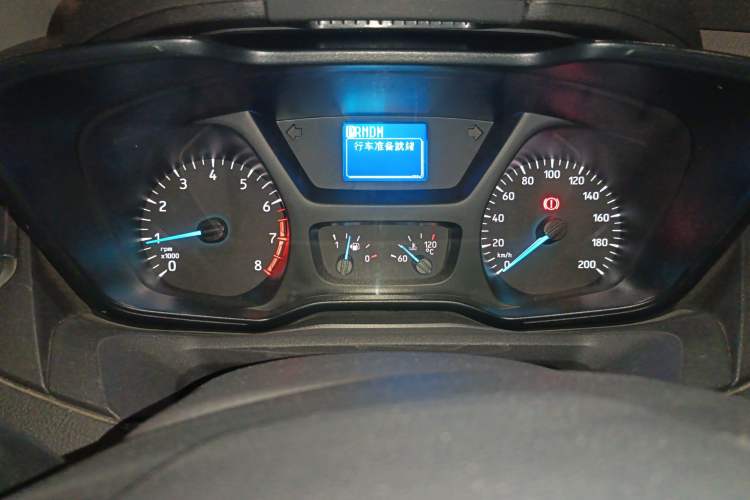 Used Ford Transit 2022 2.0T Gasoline Automatic Multi-Function Commercial Vehicle Mid-axle Low-Roof Design with Dual Rear Doors Meeting China VI Emission Standards Instrument Cluster