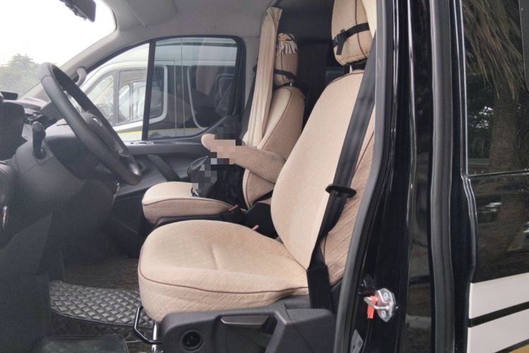 Used Ford Transit 2022 2.0T Gasoline Automatic Multi-Function Commercial Vehicle Mid-axle Low-Roof Design with Dual Rear Doors Meeting China VI Emission Standards Left Front Seat