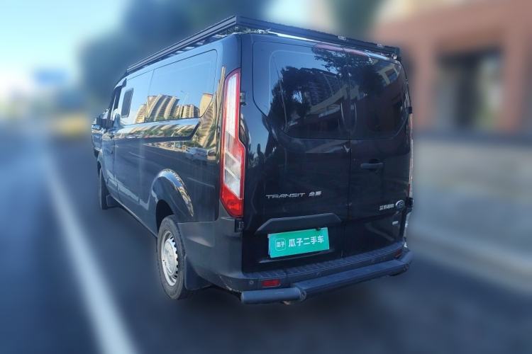 Used Ford Transit 2022 2.0T Gasoline Automatic Multi-Function Commercial Vehicle Mid-axle Low-Roof Design with Dual Rear Doors Meeting China VI Emission Standards Rear Left 45 Deg