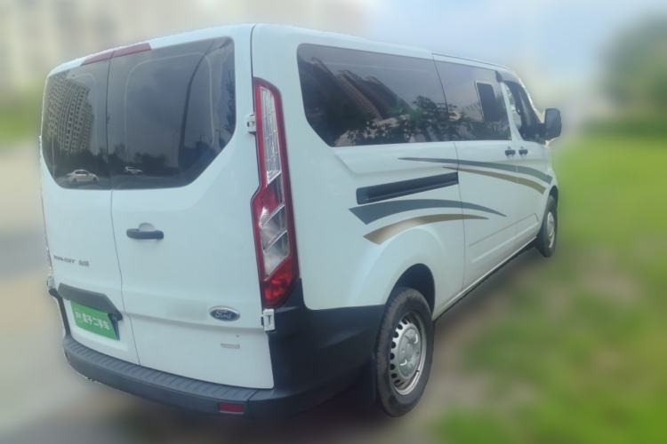 Used Ford Transit 2022 2.0T Gasoline Automatic Multi-Function Commercial Vehicle Mid-axle Low-Roof Design with Dual Rear Doors Meeting China VI Emission Standards Rear Right 45 Deg