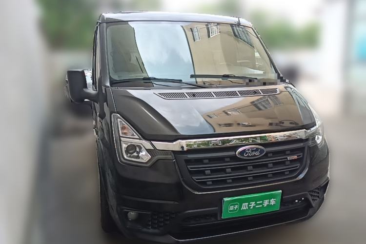 Used Ford Transit Custom 2021 2.2T Automatic Logistics Vehicle Pro Short Wheelbase 6-Seater Low Roof China VI Standard Front Right 45 Deg