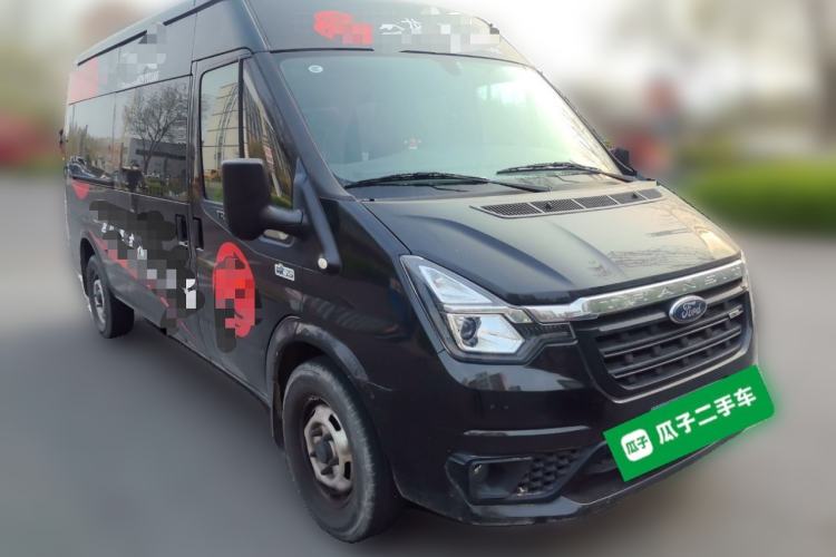 Used Ford Transit Custom 2021 2.2T Automatic Logistics Vehicle Pro Long Wheelbase 7 Seats Mid-Roof China VI Standard Front Right 45 Deg