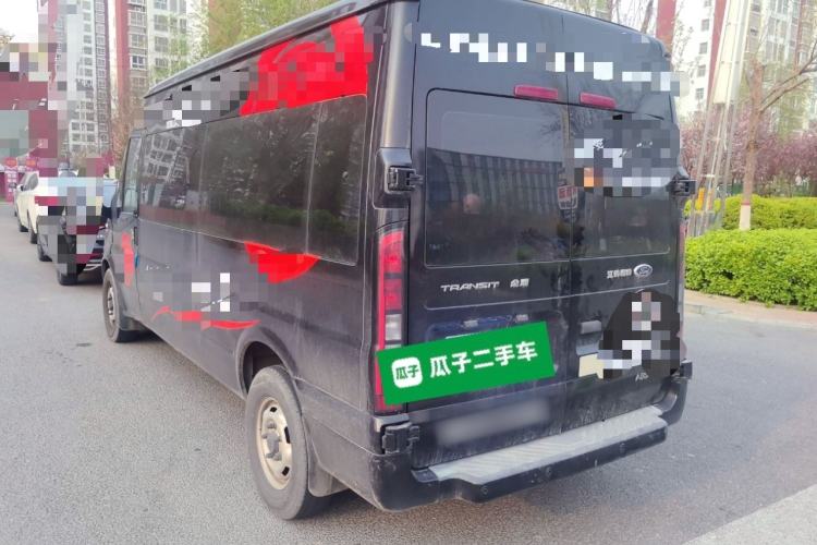 Used Ford Transit Custom 2021 2.2T Automatic Logistics Vehicle Pro Long Wheelbase 7 Seats Mid-Roof China VI Standard Rear Left 45 Deg