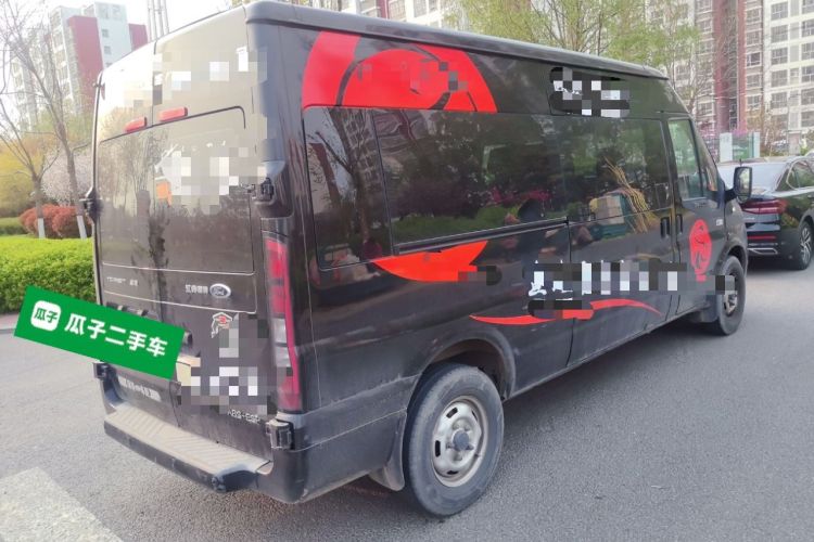 Used Ford Transit Custom 2021 2.2T Automatic Logistics Vehicle Pro Long Wheelbase 7 Seats Mid-Roof China VI Standard Rear Right 45 Deg