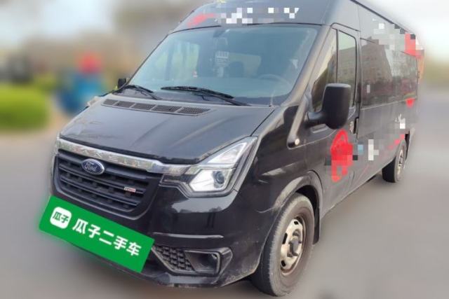 Used Ford Transit Custom 2021 2.2T Automatic Logistics Vehicle Pro Long Wheelbase 7 Seats Mid-Roof China VI Standard