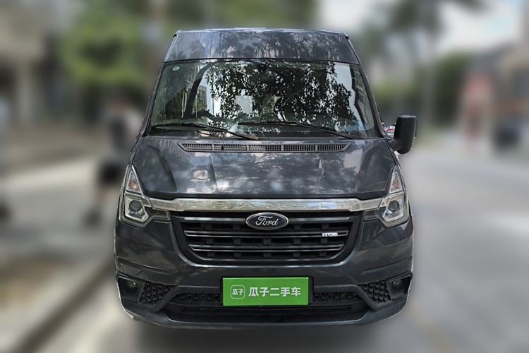 Used Ford Transit Custom 2021 2.2T Automatic Logistics Vehicle Pro 5.9-meter Long Wheelbase Rear Dual Tires 7-Seater Mid-Roof China VI Standard Front