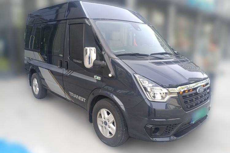 Used Ford Transit Custom 2021 2.2T Manual Logistics Vehicle Pro Short Wheelbase 6-Seater Mid-Roof China VI Standard Front Right 45 Deg