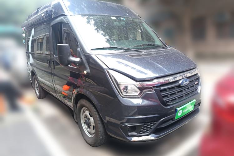 Used Ford Transit Custom 2021 2.2T Automatic Logistics Vehicle Pro Short Wheelbase 6-Seater Mid-Roof China VI Standard Front Right 45 Deg