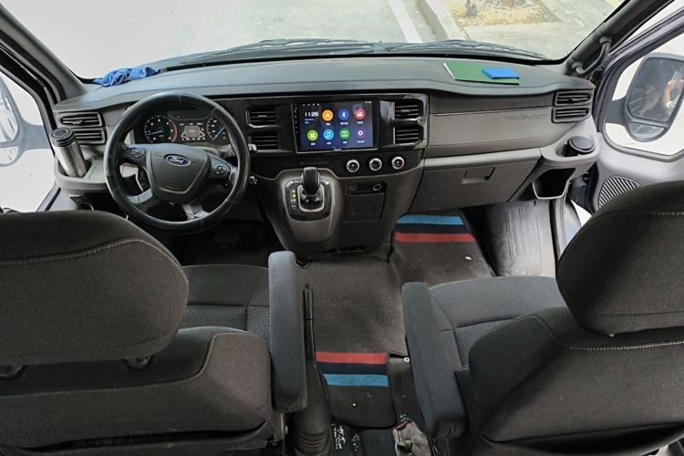 Used Ford Transit Custom 2021 2.2T Automatic Logistics Vehicle Pro 5.9-meter Long Wheelbase Rear Dual Tires 7-Seater Mid-Roof China VI Standard Interior 2