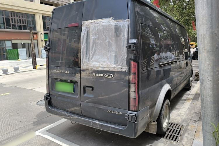 Used Ford Transit Custom 2021 2.2T Automatic Logistics Vehicle Pro 5.9-meter Long Wheelbase Rear Dual Tires 7-Seater Mid-Roof China VI Standard Rear Right 45 Deg