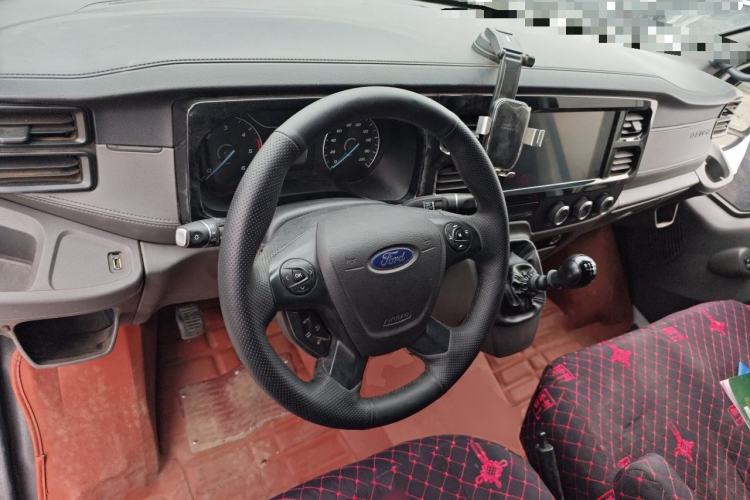 Used Ford Transit Custom 2021 2.2T Manual Van Pro 5.9-meter Long Wheelbase Rear Dual Tires 3-Seater Mid-Roof China VI Standard Center Console