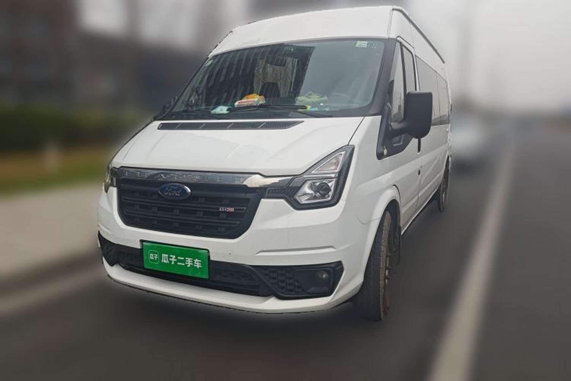 Used Ford Transit Custom 2021 2.2T Manual Logistics Vehicle Pro Long Wheelbase 7-Seater Mid-Roof China VI Standard Front Left 45 Deg