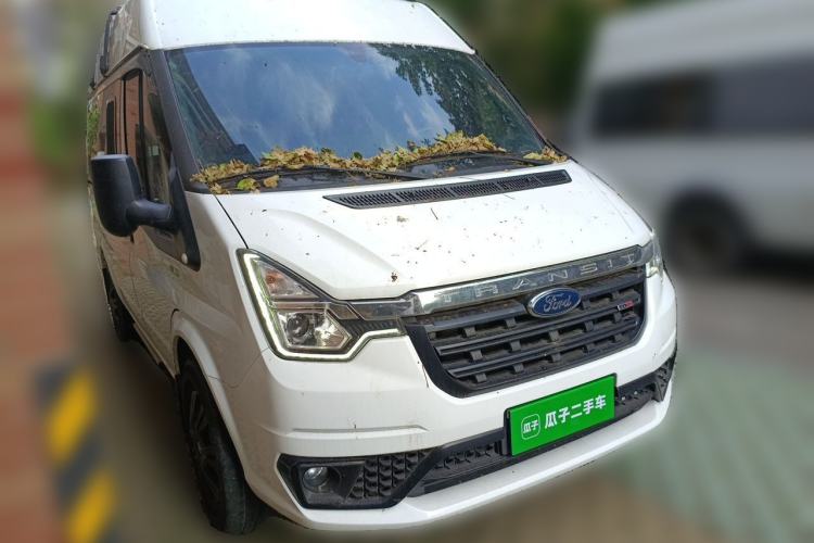 Used Ford Transit Custom 2021 2.2T Manual Logistics Vehicle Pro Short Wheelbase 6-Seater Mid-Roof China VI Standard Front Right 45 Deg