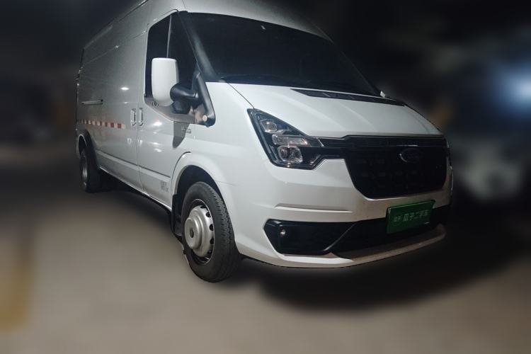 Used Ford Transit Custom 2021 2.2T Automatic Van Pro 5.9-meter Long Wheelbase Rear Dual Tires 3-Seater Mid-Roof China VI Standard Front Right 45 Deg