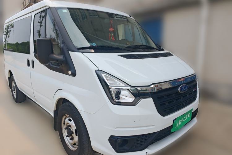 Used Ford Transit Custom 2021 2.2T Automatic Logistics Vehicle Pro Short Wheelbase 6-Seater Low Roof China VI Standard Front Right 45 Deg