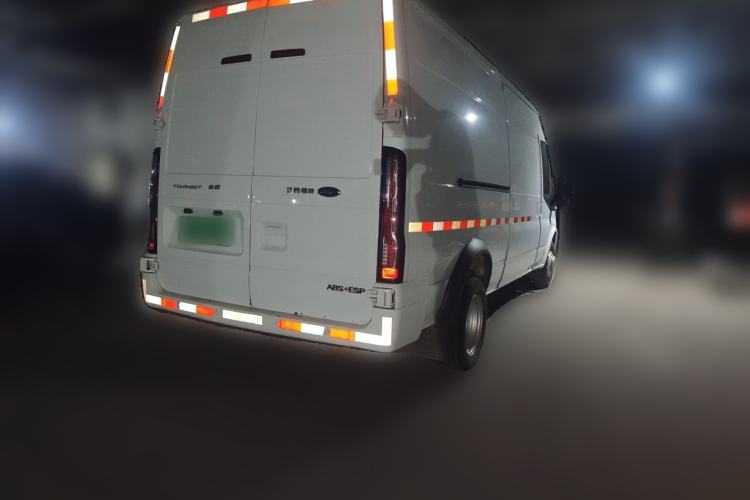 Used Ford Transit Custom 2021 2.2T Automatic Van Pro 5.9-meter Long Wheelbase Rear Dual Tires 3-Seater Mid-Roof China VI Standard Rear Right 45 Deg
