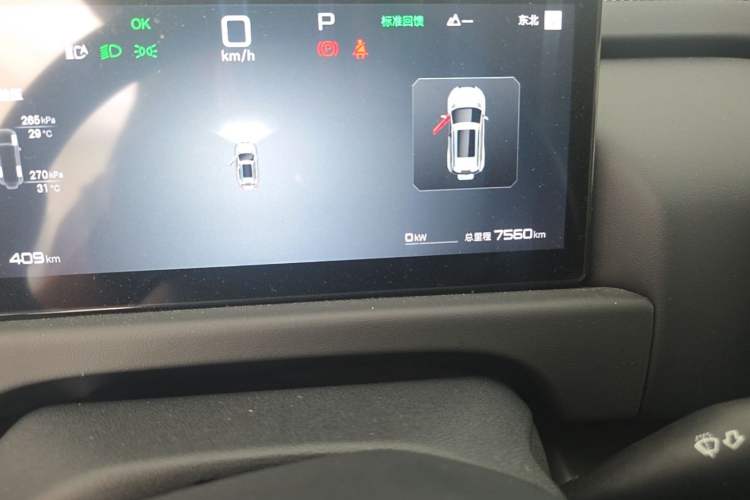 Used Formula Leopard Titanium 3 2025 501KM All-Wheel Drive Intelligent Driving Ultra Version Odometer Close Up