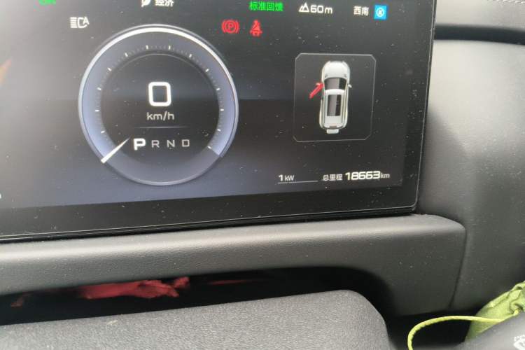 Used Formula Leopard Titanium 3 2025 501KM All-Wheel Drive Intelligent Driving Ultra Version Odometer Close Up