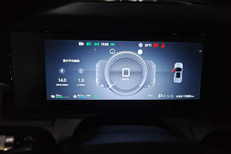 Used Formula Leopard Titanium 7 2025 Model 190 km Four-Wheel Drive Ultra Edition Instrument Cluster