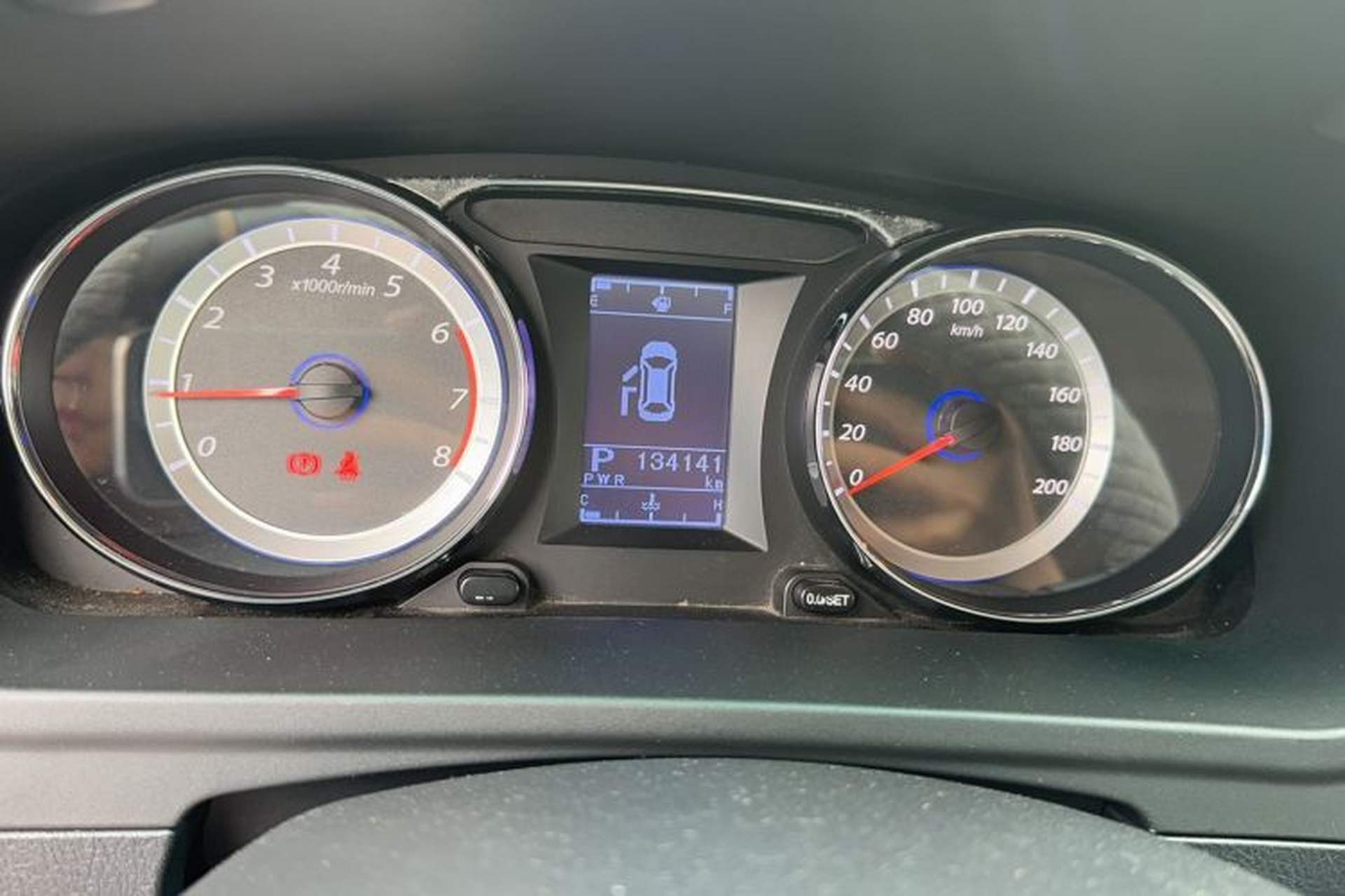 Used FORTHING CM7 2016 2.0T Automatic Flagship Edition Odometer Close Up