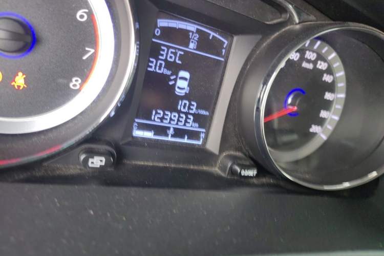 Used FORTHING CM7 2018 Classic Edition 2.0T Manual Luxury Model Odometer Close Up
