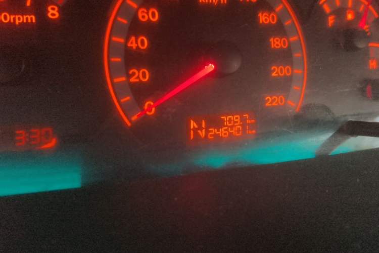 Used FORTHING Joyear 2008 1.8L Manual Comfort Cheerful Edition Odometer Close Up